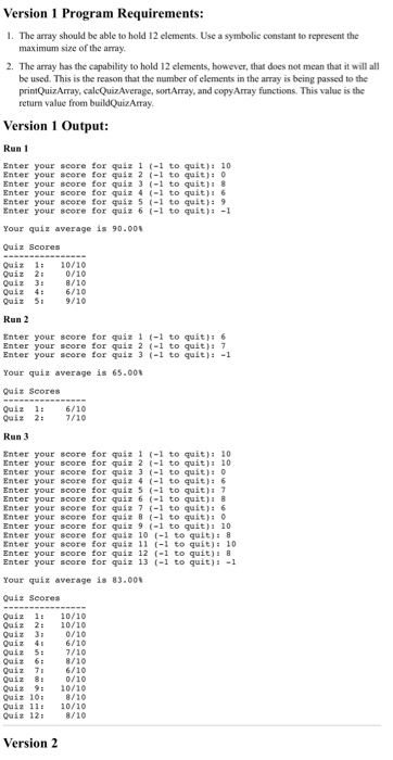 Solved Overview For this assignment, write a program that | Chegg.com