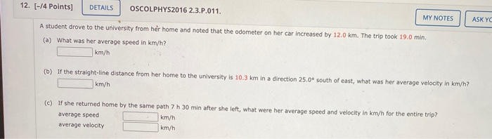 Solved 13 [ 14 Points Details Oscolphys2016 2 3 P 014 My