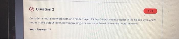 Solved Question 2 072 Consider a neural network with one | Chegg.com