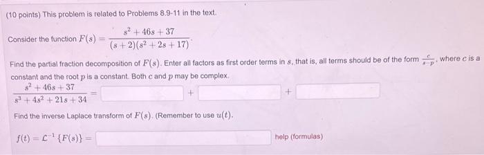 Solved (10 points) This problem is related to Problems | Chegg.com