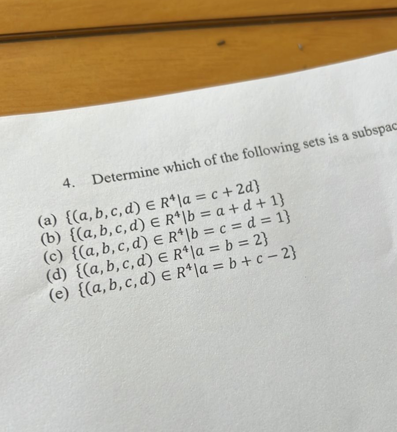 Solved Determine which of the following sets is a | Chegg.com
