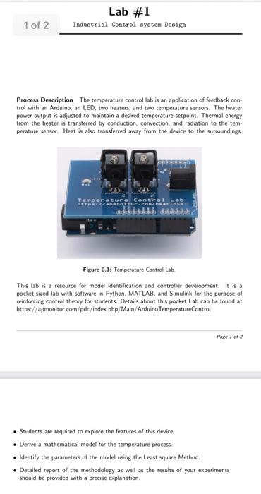 Temperature Control Lab