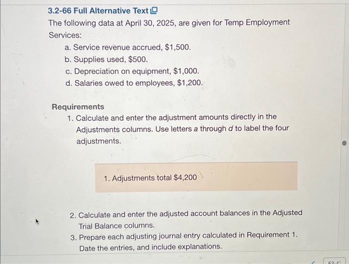 Solved E−F:3A−28 Using the worksheet to record the adjusting | Chegg.com