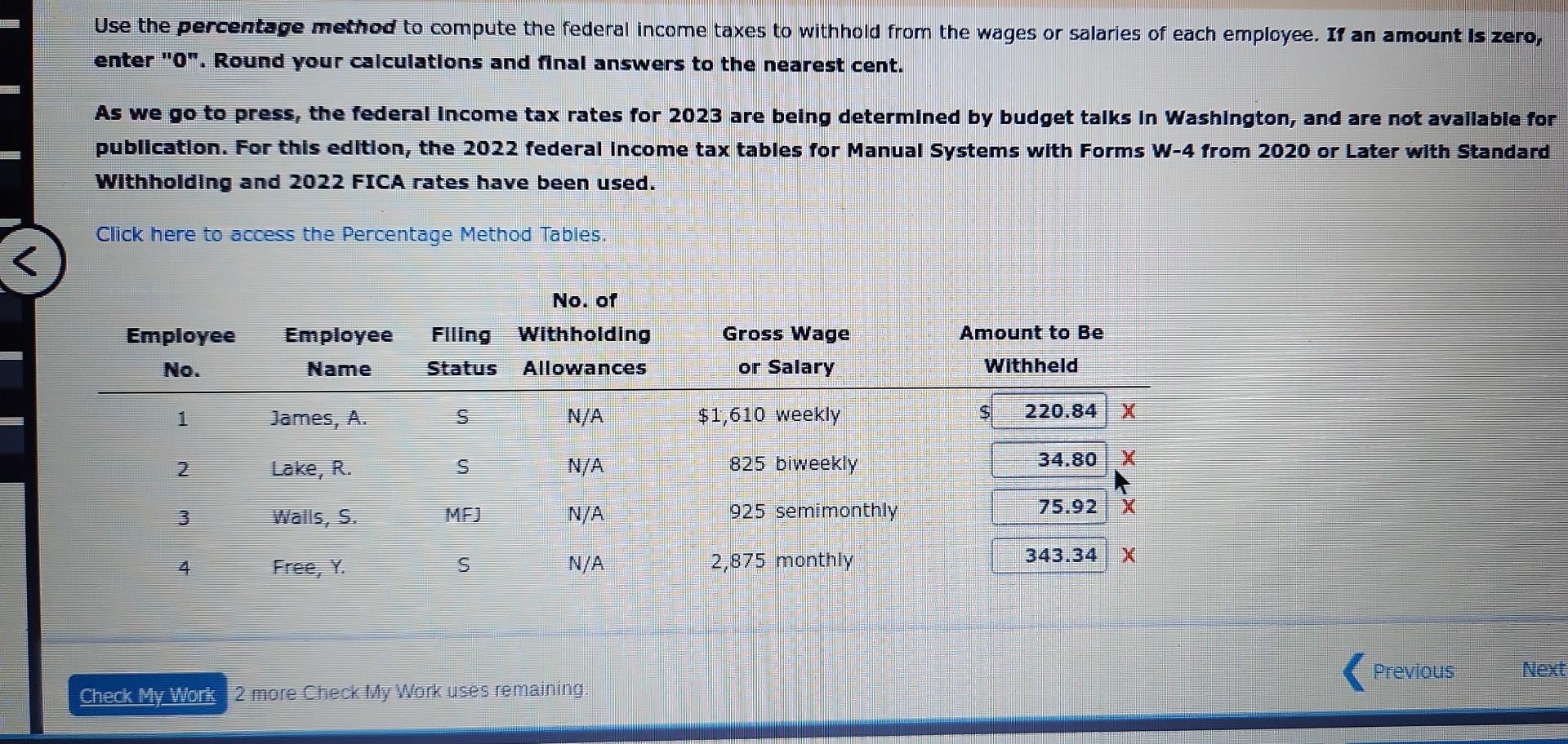 federal wages 2022 table