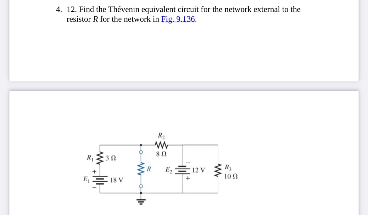 Solved Find the Thévenin equivalent circuit for the network | Chegg.com