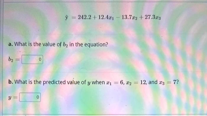 Solved Consider The Following Multiple Regression Equation | Chegg.com