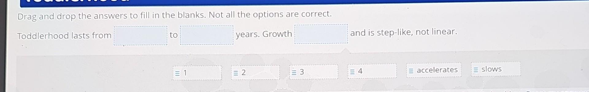 Solved Drag and drop the answers to fill in the blanks. Not | Chegg.com