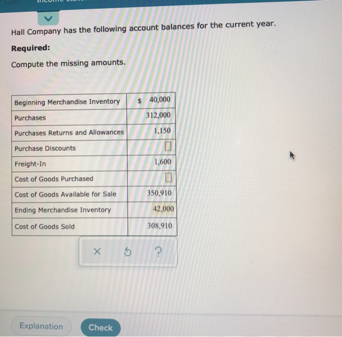 Solved Hall Company has the following account balances for