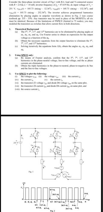 Consider The Three Phase Inverter Circuit Of Fig1 2461