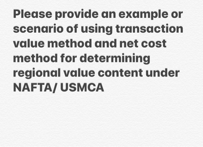 Solved Please provide an example or scenario of using | Chegg.com