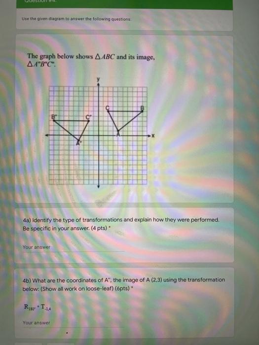 Solved Use The Given Diagram To Answer The Following | Chegg.com