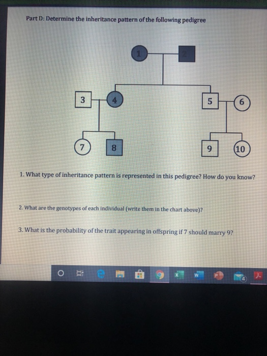 Solved what type of inheritance pattern is represented in | Chegg.com