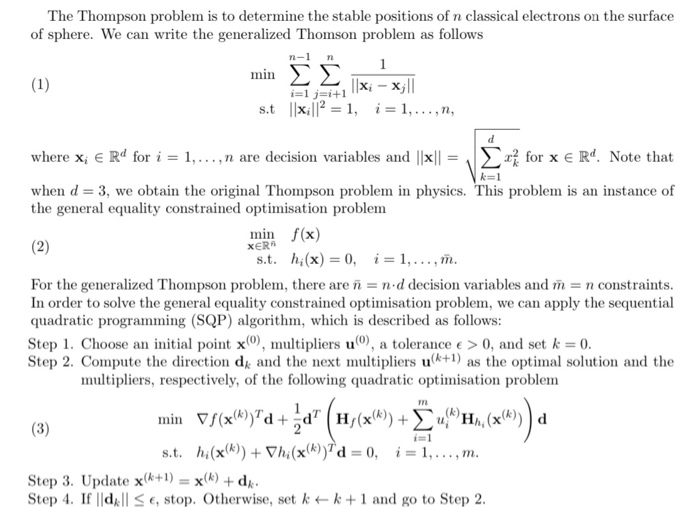 The Thompson problem is to determine the stable