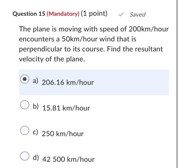 Solved The Plane Is Moving With Speed Of \\( 200 | Chegg.com