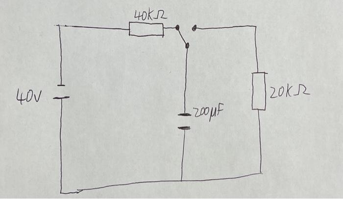 Solved A)Find current flowing through capacitor at | Chegg.com