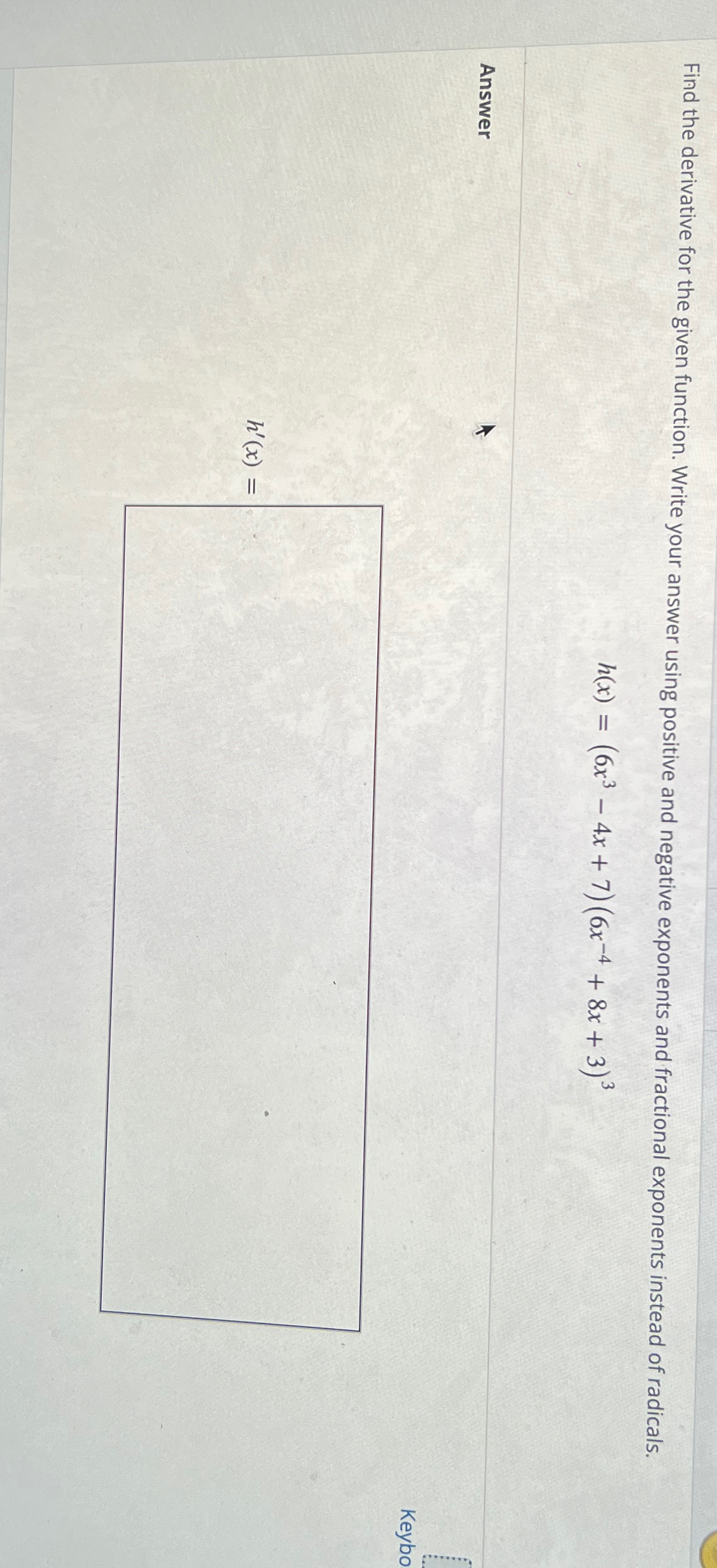 solved-find-the-derivative-for-the-given-function-write-chegg