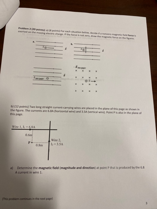 Solved Problem 2 (20 points): a) (8 points) For each | Chegg.com