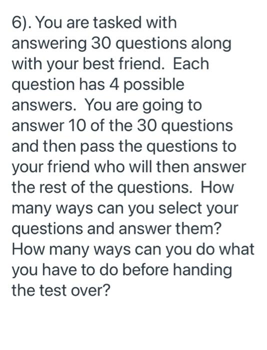 best friend questions