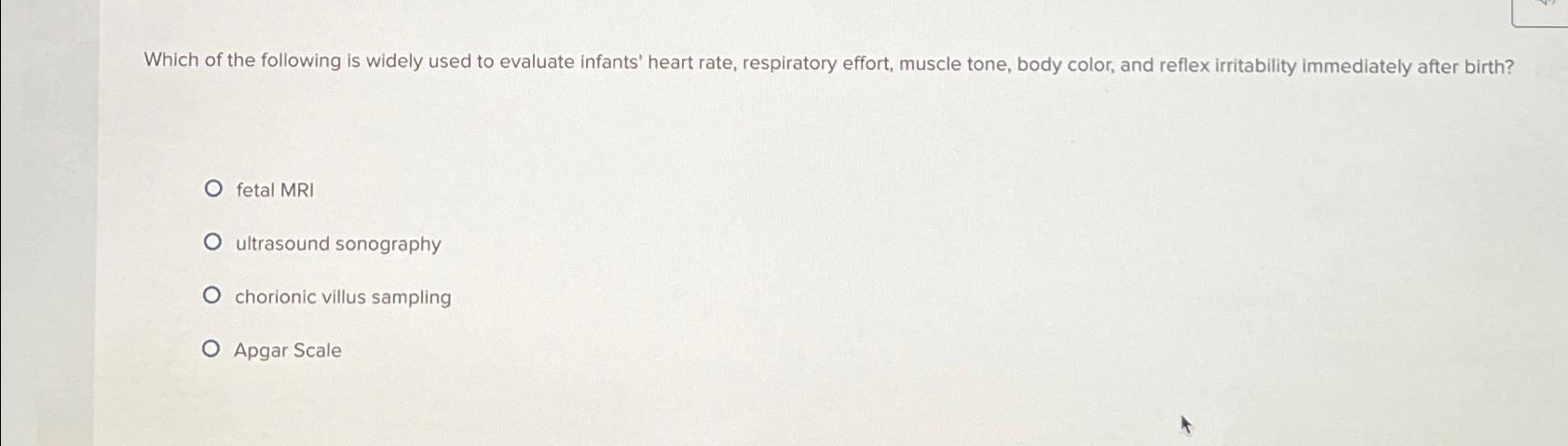 Solved Which of the following is widely used to evaluate | Chegg.com