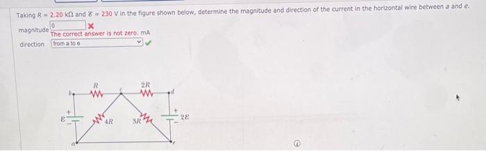 Solved Taking R = 2.20 K And 230 V In The Figure Shown | Chegg.com