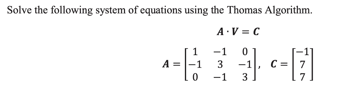 Solved Solve the following system of equations using the | Chegg.com
