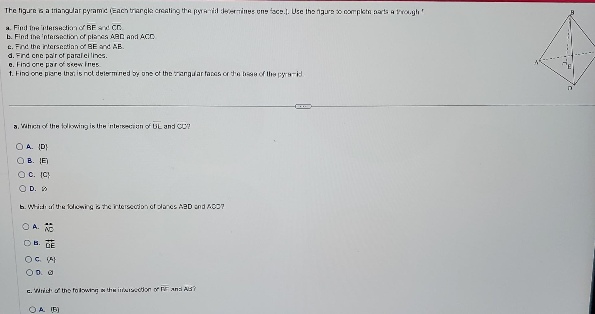 Solved The figure is a triangular pyramid (Each triangle | Chegg.com