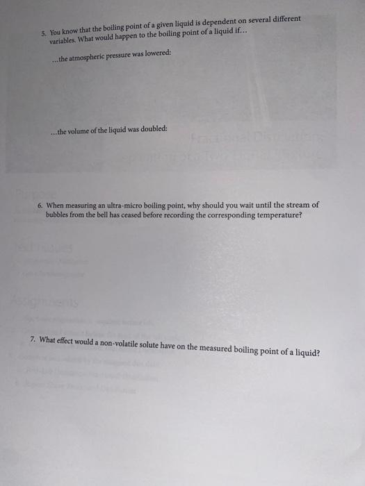 Solved Simple Distillation PRELAB The notebook prelab you