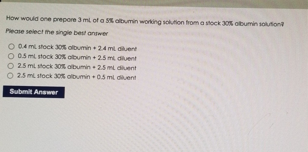 A 0 Mg Dl Solution Was Diluted 1 10 This Diluted Chegg Com