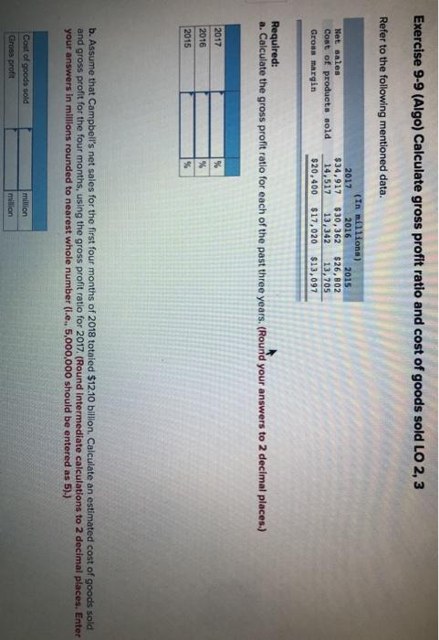 solved-exercise-9-9-algo-calculate-gross-profit-ratio-and-chegg