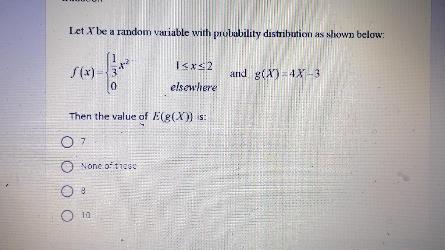 Solved Let X be a random variable with probability | Chegg.com