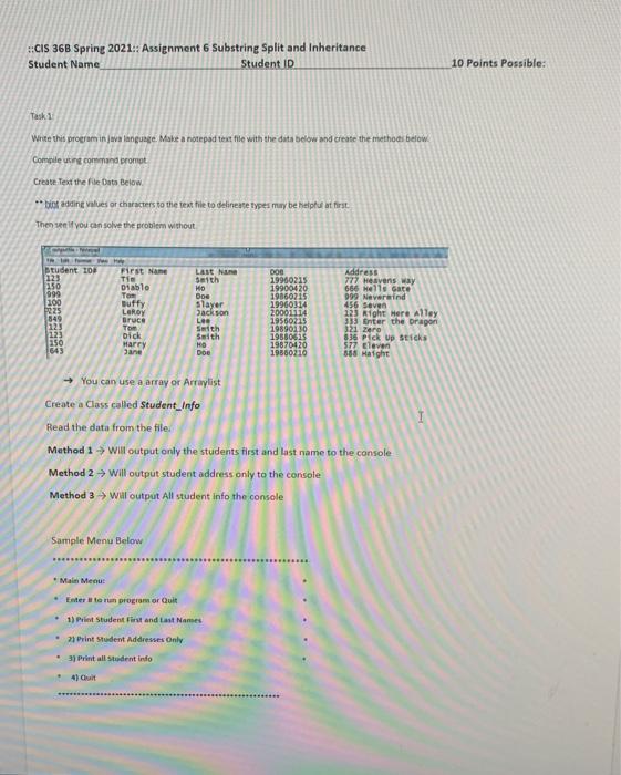 Solved write a java program.mame a notepad text file with | Chegg.com