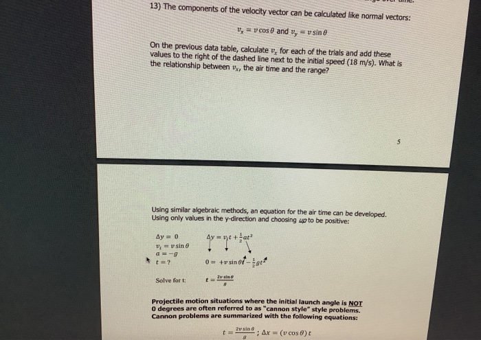 free fall and projectile motion experiment lab report