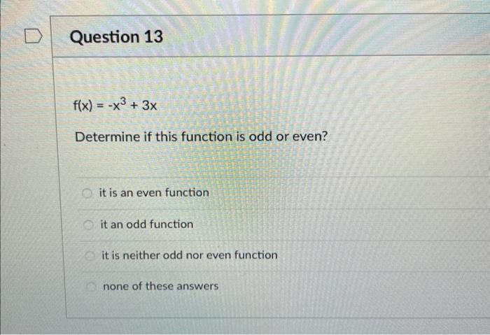 is 2x x 3 even or odd