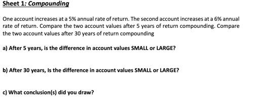 Solved One Account Increases At A 5 Annual Rate Of Return 3245