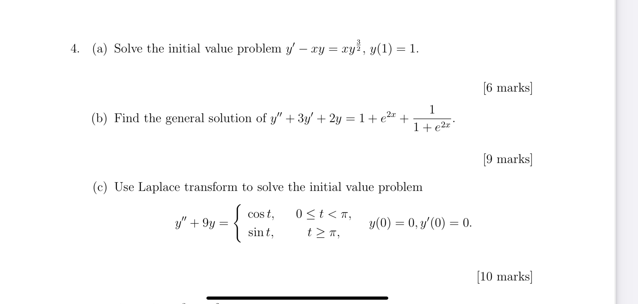 Solved A ﻿solve The Initial Value Problem