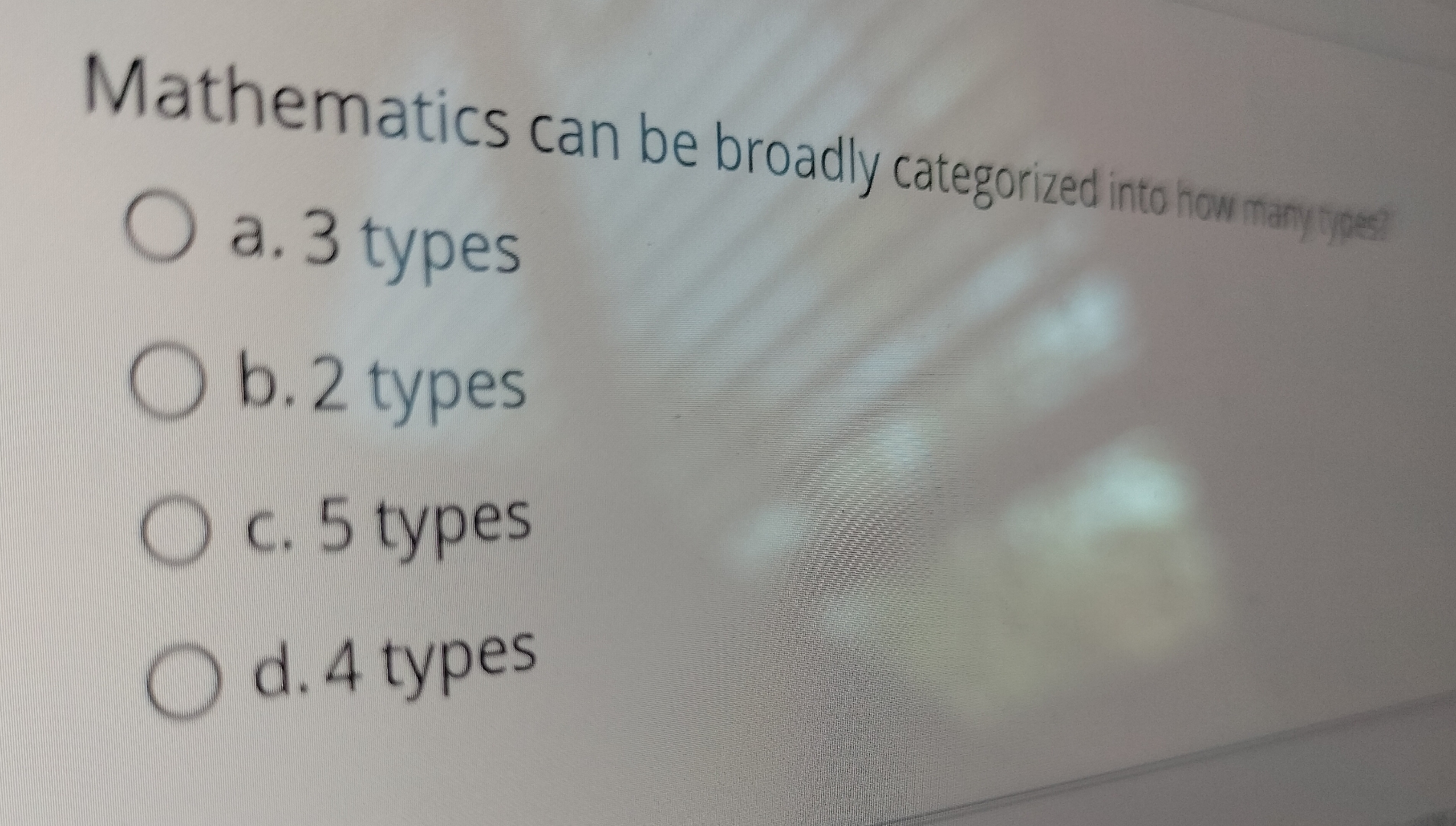 Solved Mathematics can be broadly categorized into how many | Chegg.com