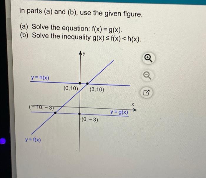 Solved In Parts (a) And (b), Use The Given Figure. (a) Solve | Chegg.com