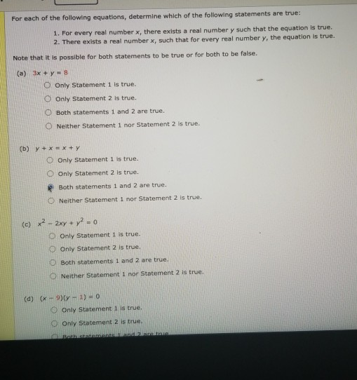 solved-for-each-of-the-following-equations-determine-which-chegg