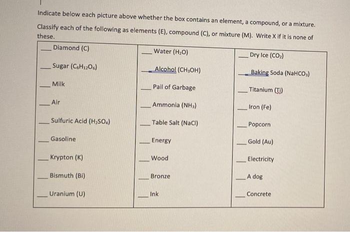 Solved indicate below each picture above whether the box | Chegg.com