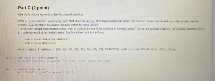 Solved Problem 3 Write a Python function closest square that | Chegg.com