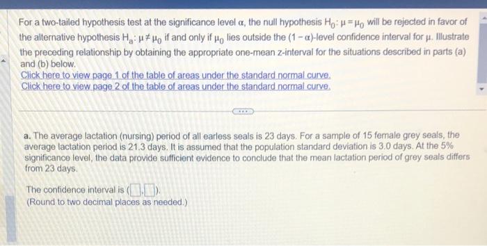 2 tailed hypothesis test example