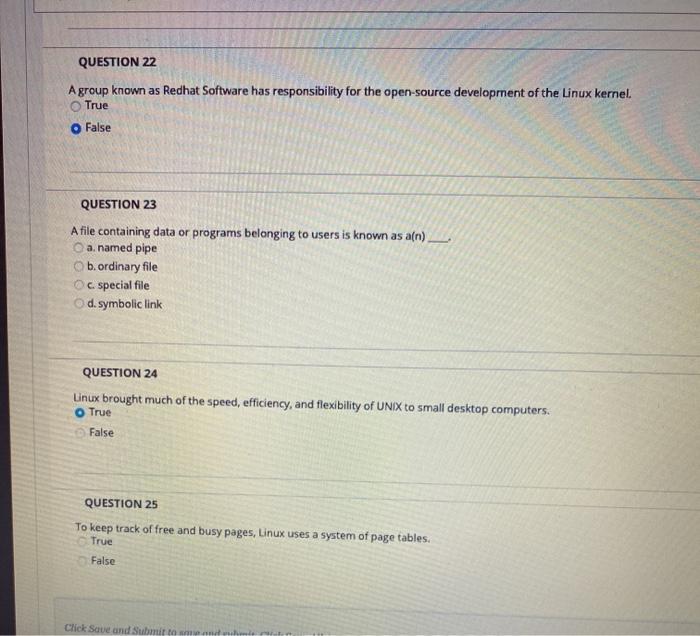 Solved QUESTION 14 4 points Virtual memory in Linux is | Chegg.com