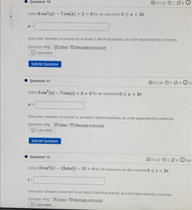 Solved can i get some help with 10, 11 and 12 please. ill be | Chegg.com
