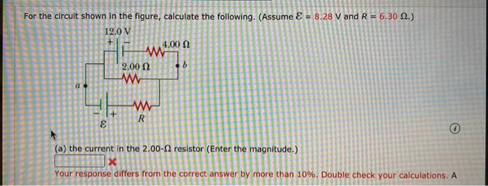 Solved + For The Circuit Shown In The Figure, Calculate The | Chegg.com