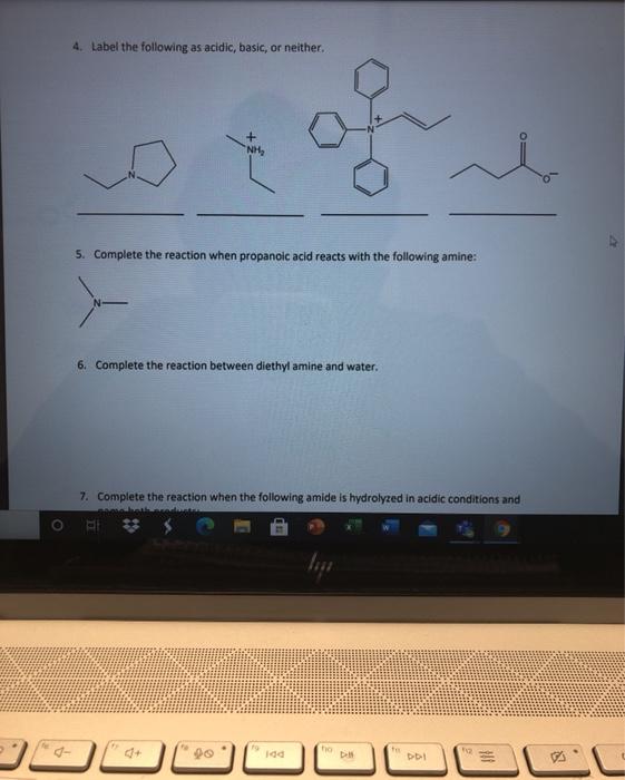 Solved For the following reactions, fill in all the blanks | Chegg.com