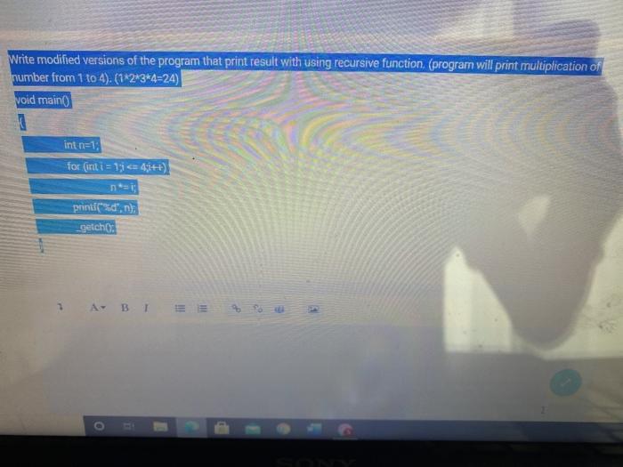 Solved Write modified versions of the program that print | Chegg.com