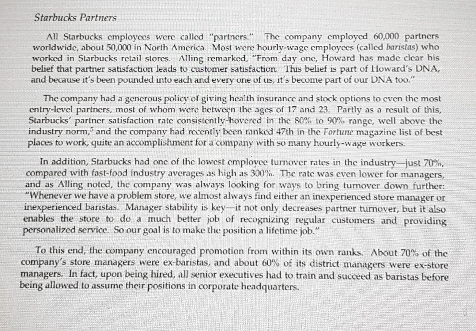 Marketing Summary the Starbucks Value proposition