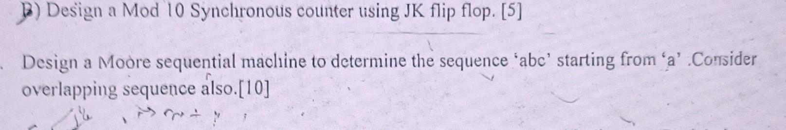 Solved B Design A Mod 10 Synchronous Counter Using Jk Flip Chegg Solved B Design A Mod 10 Synchronous Counter Using Jk Flip Chegg