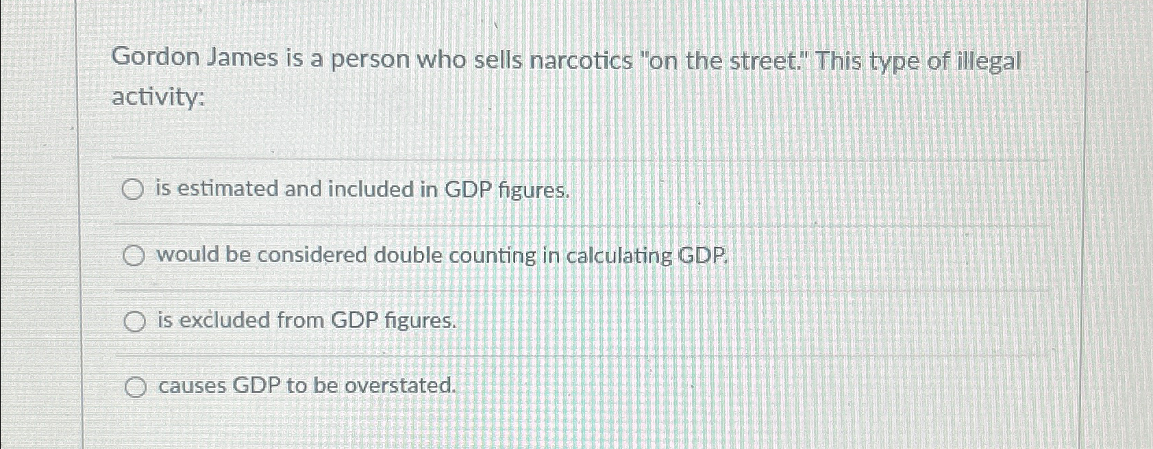 Solved Gordon James is a person who sells narcotics "on the