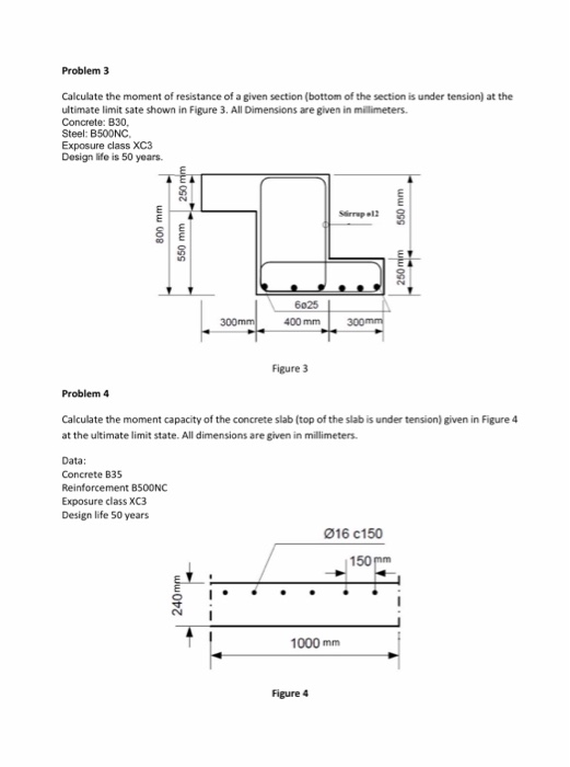 Solved Problem 3 Calculate The Moment Of Resistance Of A